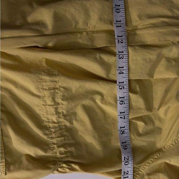 Eileen Fisher Anorak Windbreaker High Collar Rain Jacket Yellow Large 319.00 - Picture 9 of 14